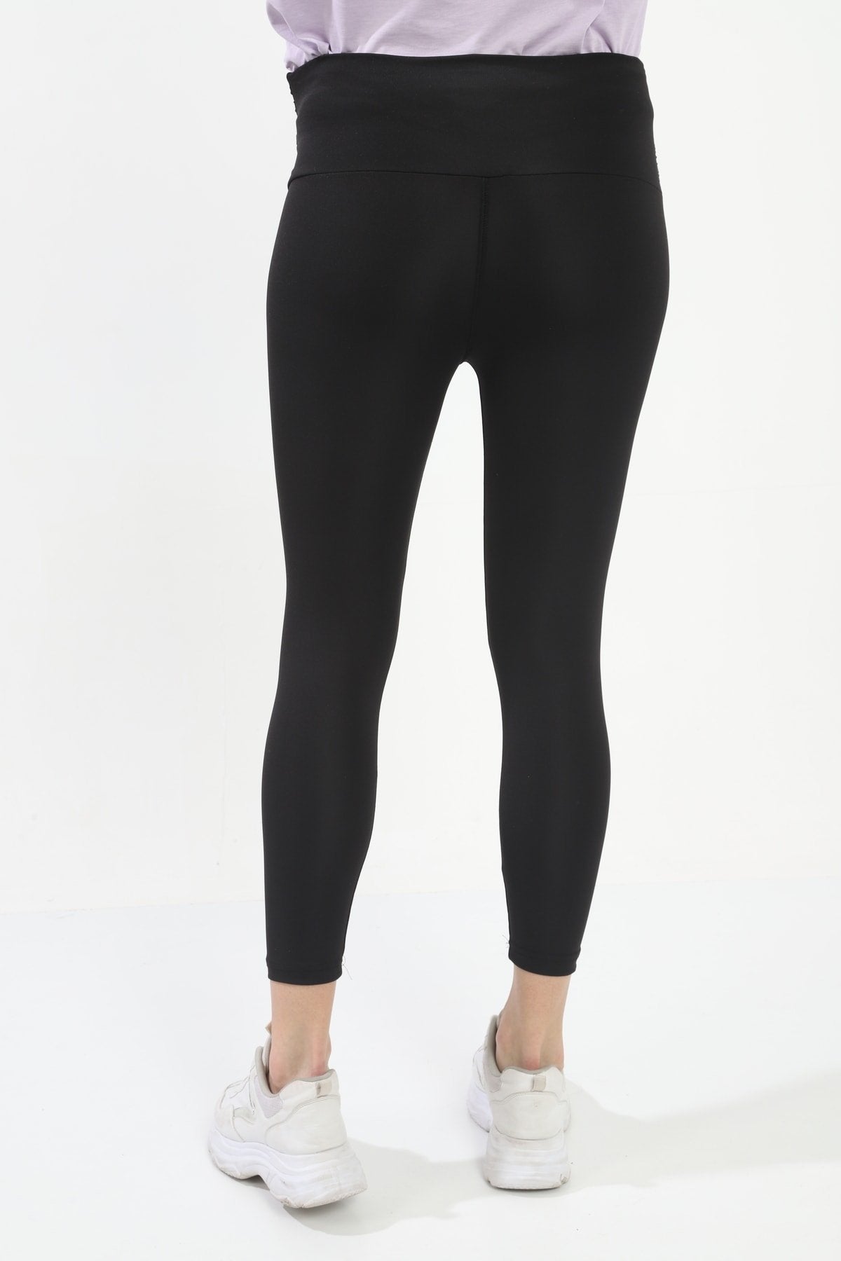 Siyah Esnek Özel Tasarım Hamile Taytı