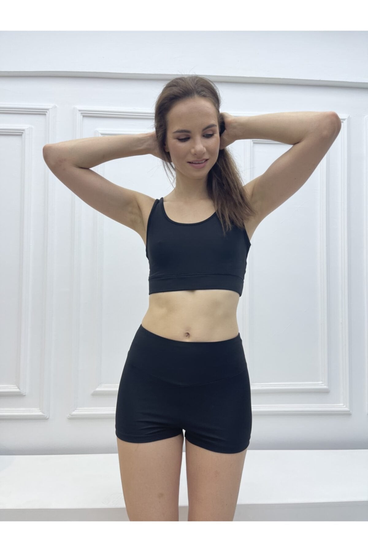 Kavuniçi Extra Yüksek Bel Mini Sporcu Şort