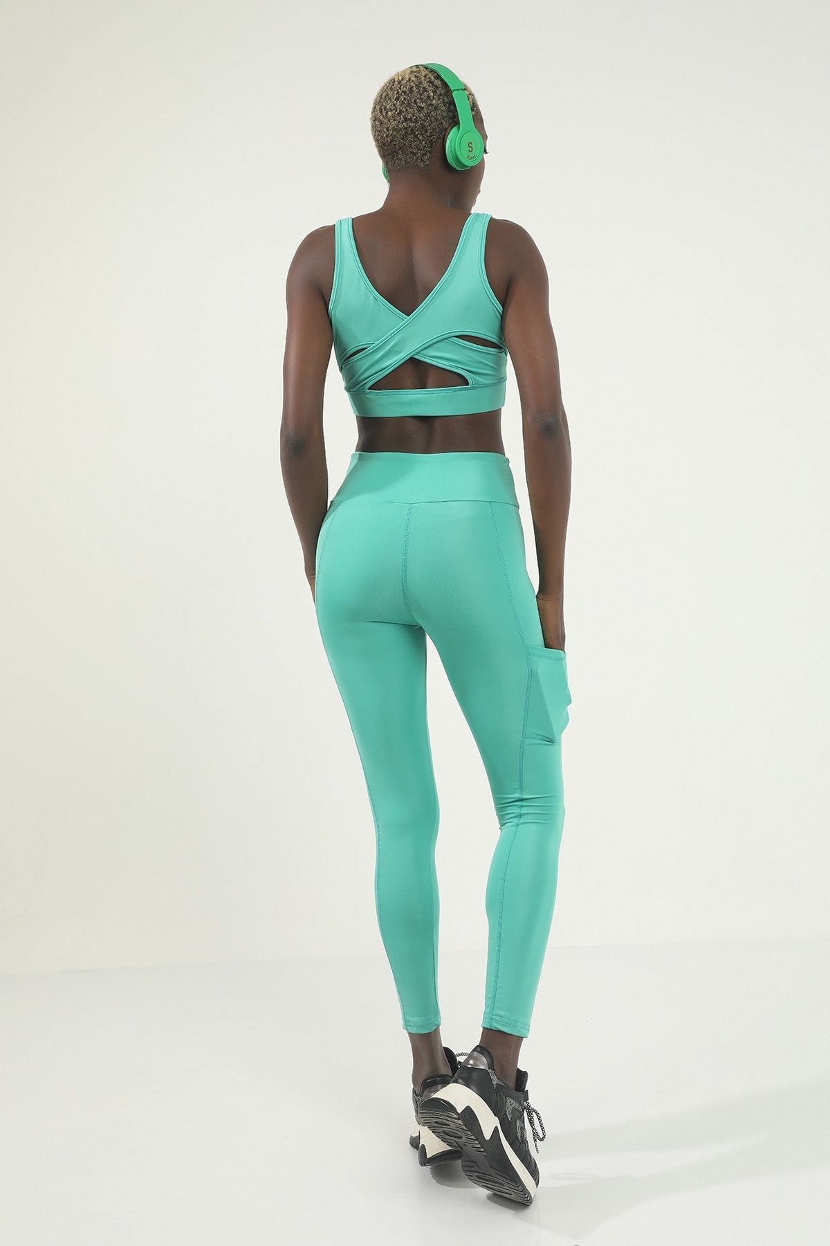 Kadın Gri Sırtı Çapraz Büstiyer