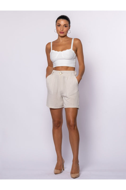 Göğüste Dilim Detaylı Triko Bluz