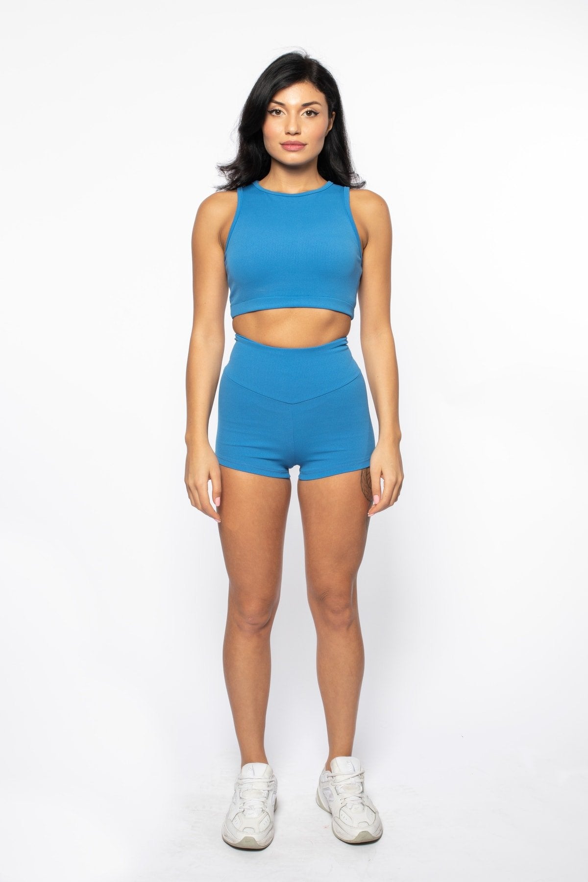 Turuncu Fitilli Extra Yüksek Bel Mini Şort