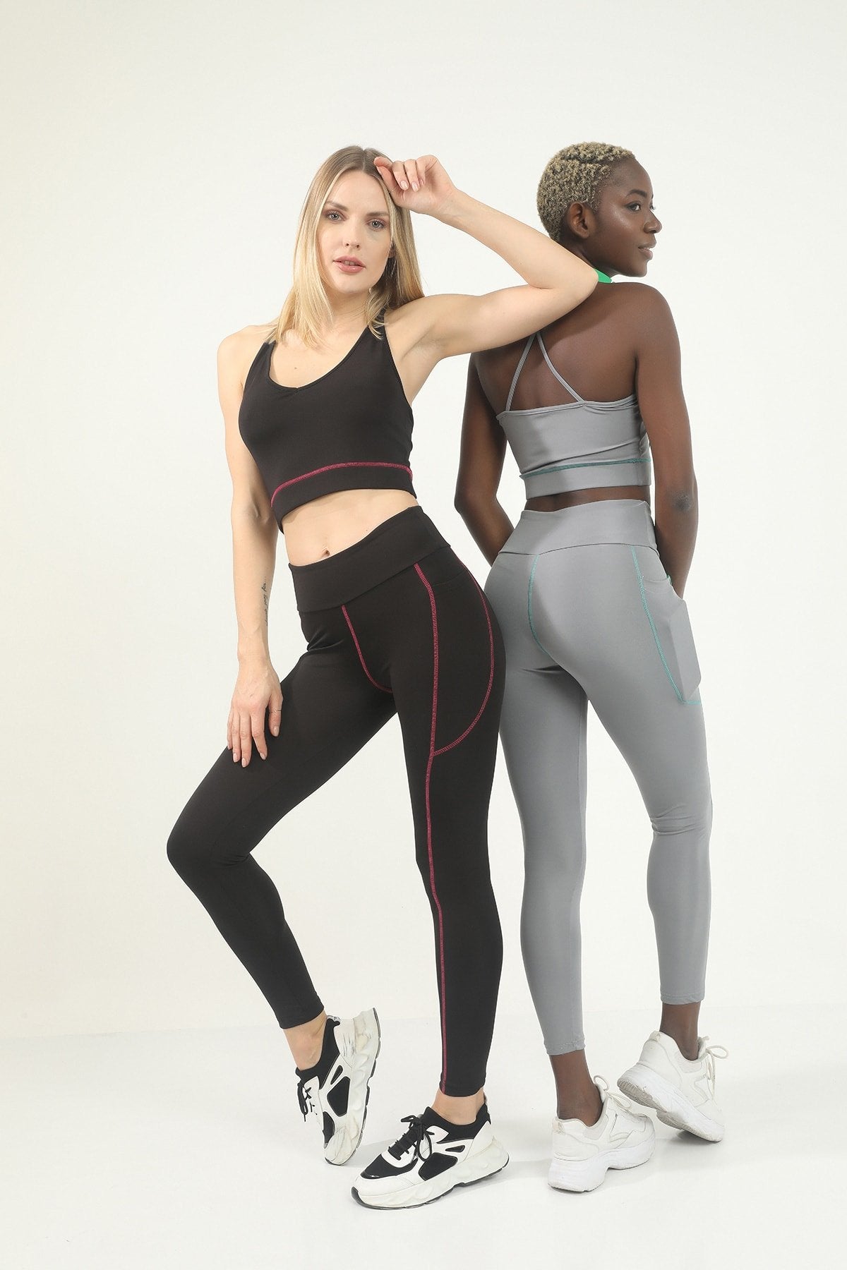 Antrasit Yeşil Karyoka Dikişli Çapraz Askılı Büstiyer