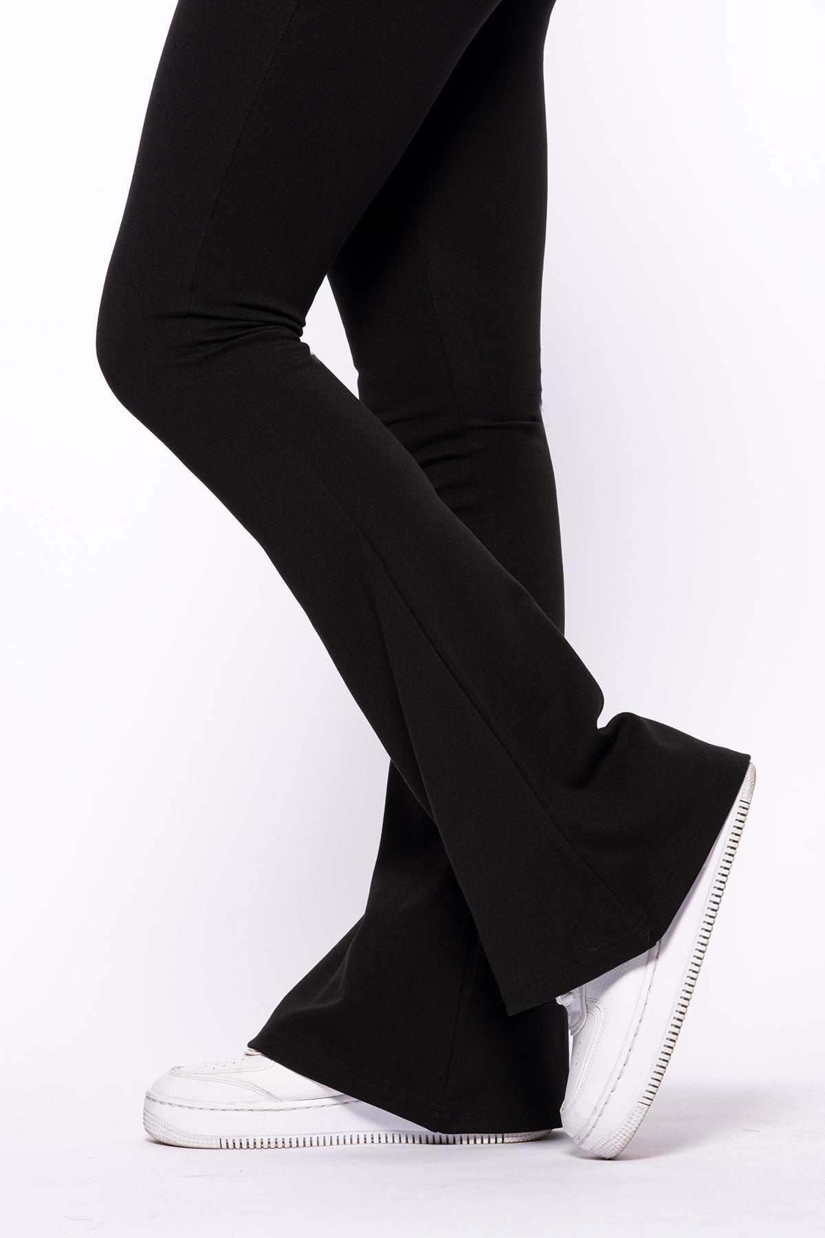 Taba Çelikli Örme Ispanyol Paça Yüksek Bel Toparlayıcı Tayt