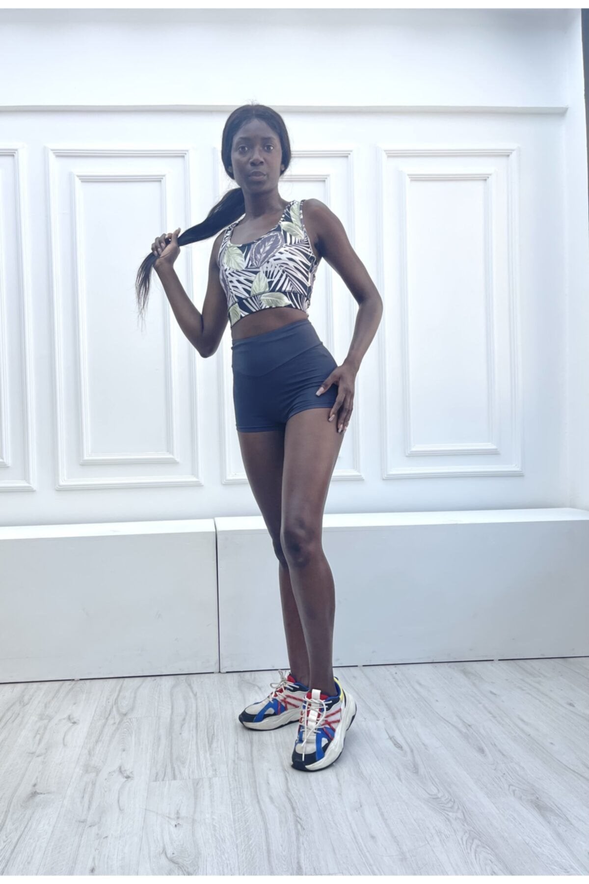 Kavuniçi Extra Yüksek Bel Mini Sporcu Şort