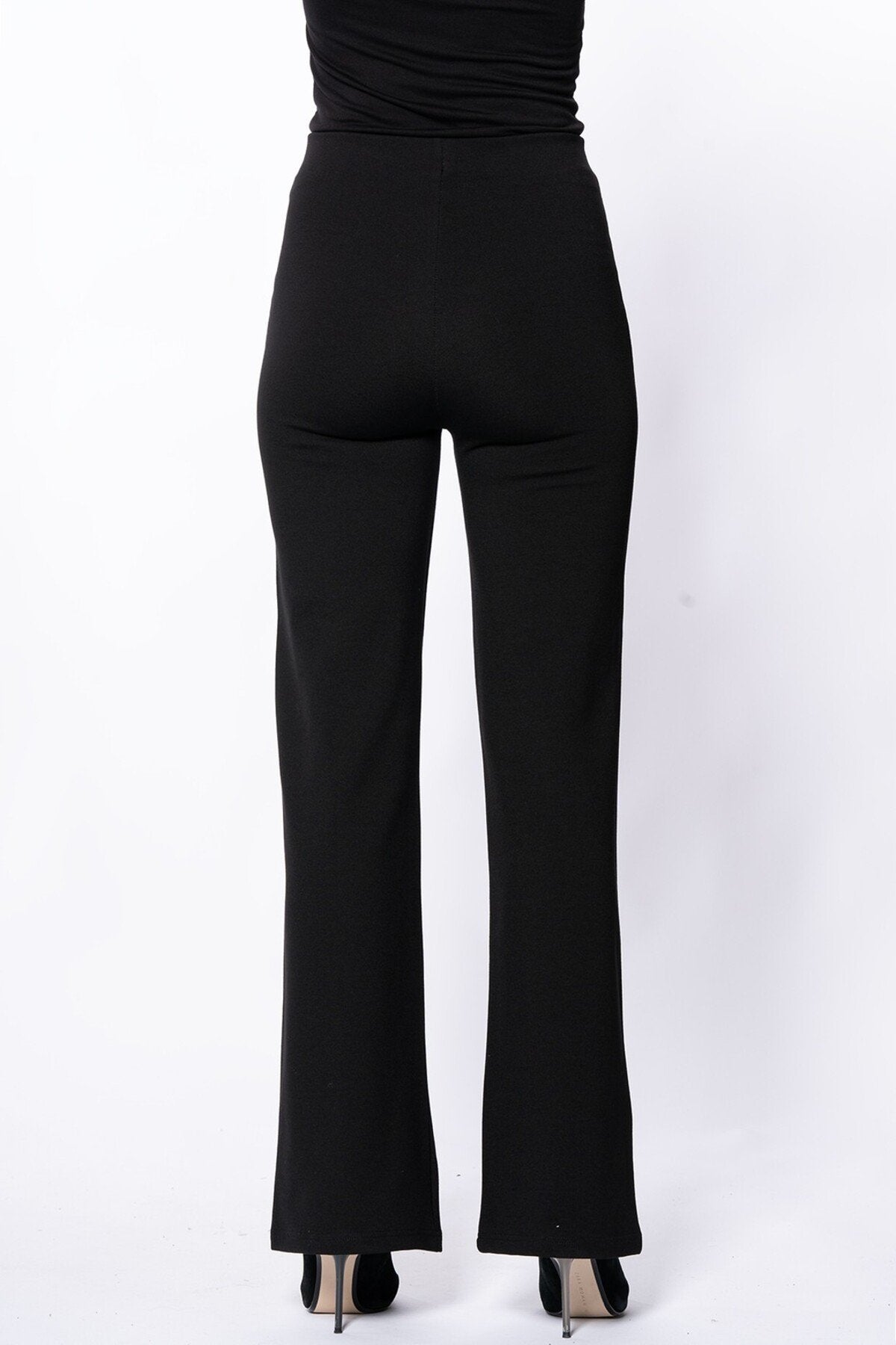 Gold Düğme Çıma Detaylı Geniş Kesim Pantolon