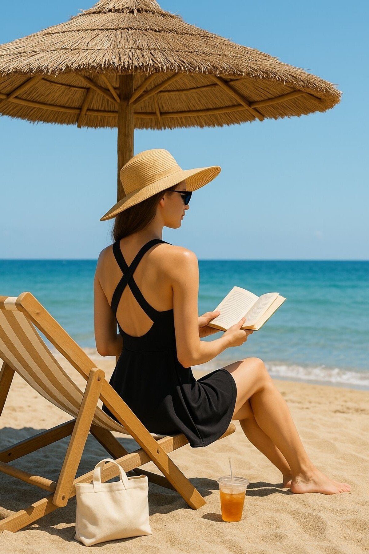 Siyah Scuba/Dalgıç 2 Katmanlı İçi Şortlu Tenis Örme Spor Elbise