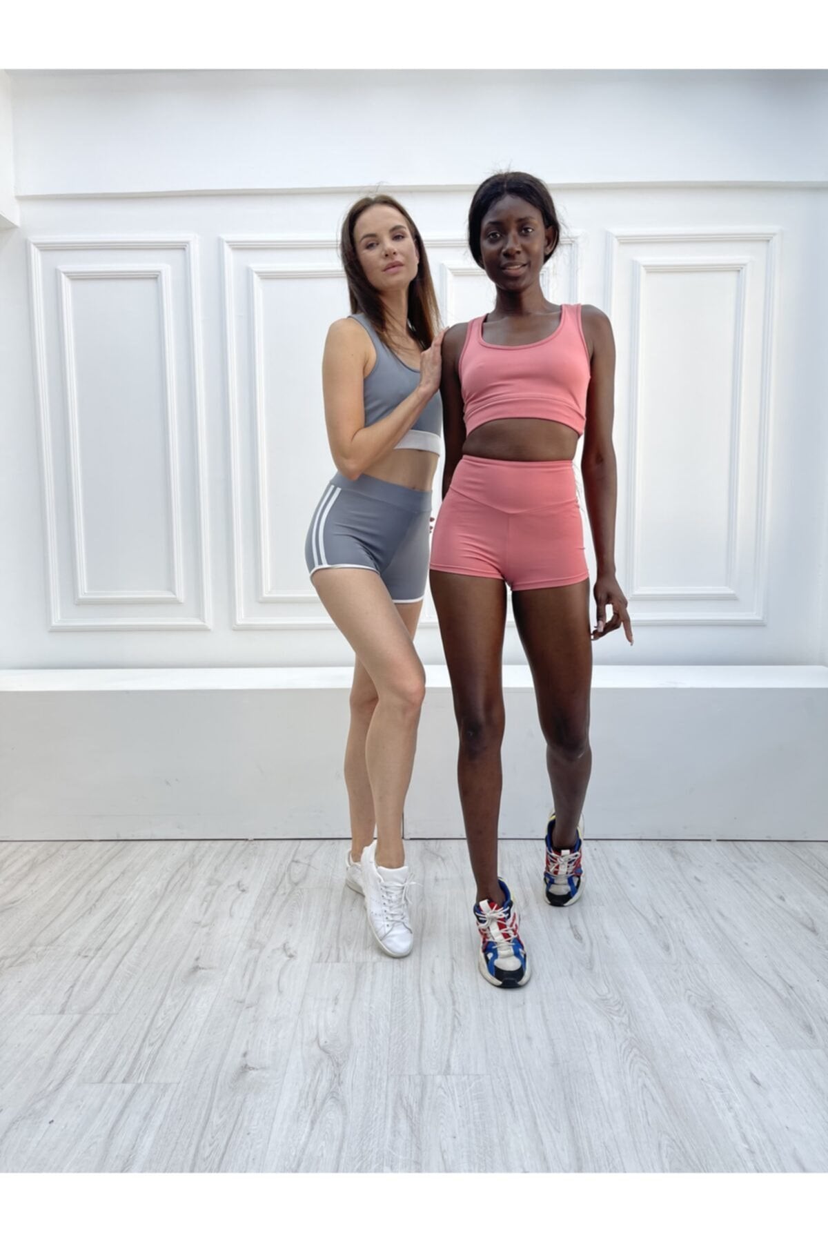 Kavuniçi Extra Yüksek Bel Mini Sporcu Şort