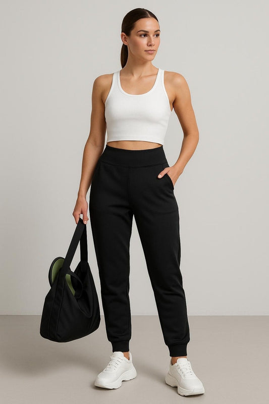 Dalgıç Kumaş Paça Lastikli Rahat Kesim Örme Spor Eşofman Altı