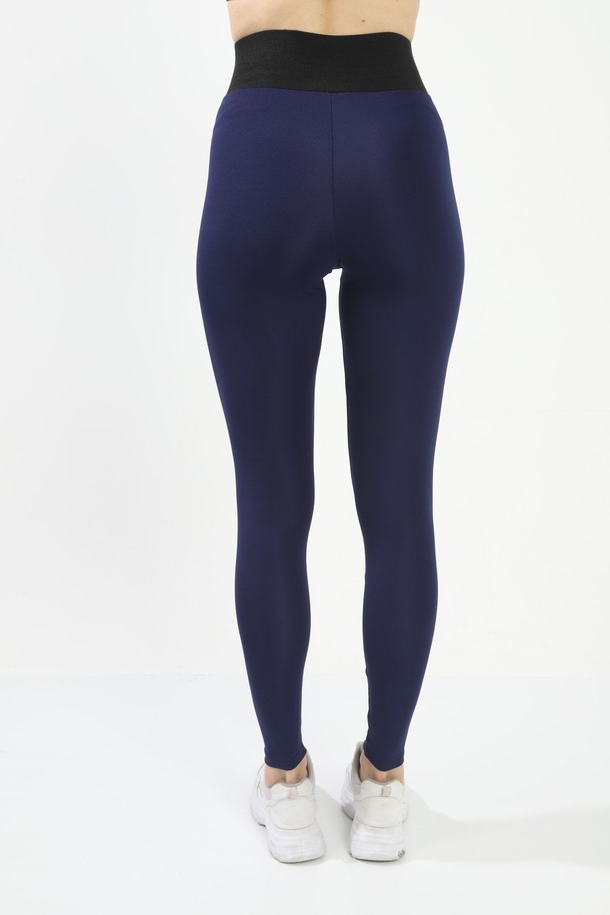 Antrasit Dalgıç Kemerinde Geniş Lastik Detaylı Toparlayıcı Yüksek Bel Tayt