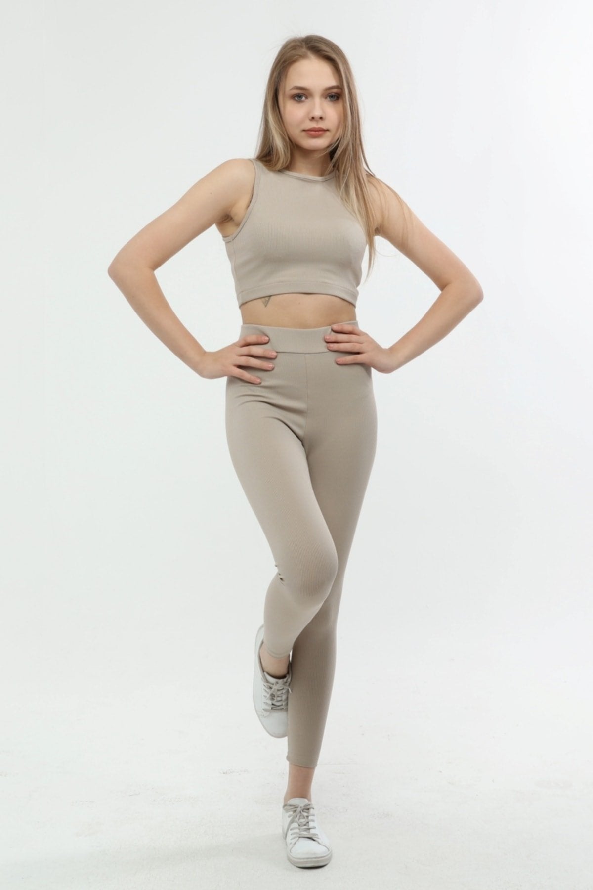 Kahverengi Fitilli Basic Büstiyer